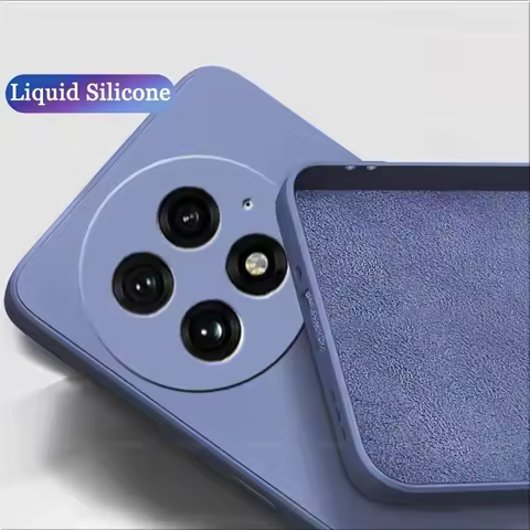 For Cover Oneplus 13 Case For Oneplus 13 Capas Liquid Silicone Bumper TPU Shockproof Soft Cover For 