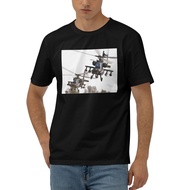 Ah-64 Apache Helicopter Gunship Popular Cotton Tshirt For Men