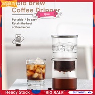 【QJJ】300ml Ice Drip Coffee Pot Glass Coffee Maker Dripper Filter Cold Brew Pots