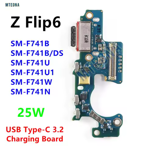 For Samsung Galaxy Z Flip6 SM-F741B F741U F741N F741 25W Fast USB Type-C Charge Port Jack Dock Conne
