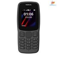 Nokia 106 Dual SIM Feature Phone 1.8 Inch | Big Keypad, FM Radio, Torch Light