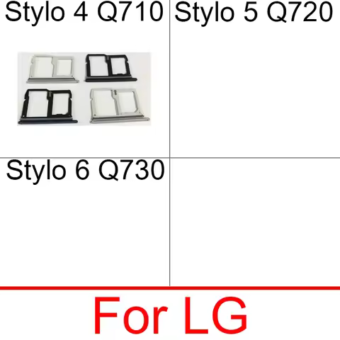 Sim Card Tray Holder Adapters For LG Stylo 4 Q710 Stylo 5 Q720 Stylo 6 Q730 Sim Card Reader Slot Soc