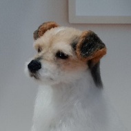 訂購逼真的客製化微型傑克羅素梗犬雕像