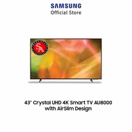 Led UHD 4K Smart TV 43 Inch Samsung Type: 43CU8000 (Khusus Daerah Medan)