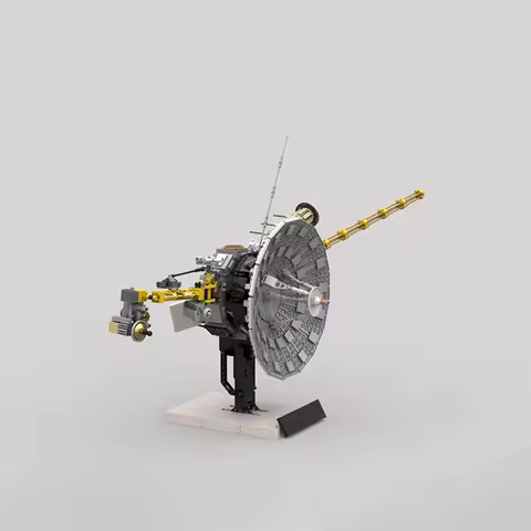 Voyager 1-2 Scale 1:12 Model Moc Building Blocks Diy Assemble Bricks Space Educational Creative Coll