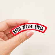 DIVING EMBROIDERY PATCH OPEN WATER DIVER EMBROIDERED BADGE/ IRON PATCH FOR DIVER