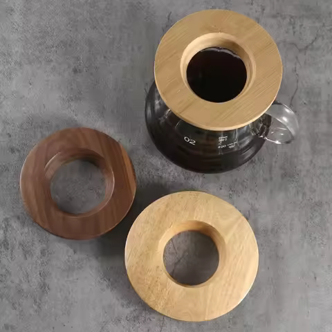 Coffee Filter Stand Durable Wood for Origami Coffee Filter Cup Holder Pour Over Filter Stand Cone Co
