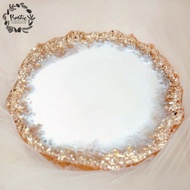 1 PIECE RESIN COASTER 18CM DIAMETER THICKNESS EDGE LESS THAN 1CM
