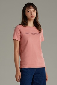Mc jeans เสื้อยืดผู้หญิง คอกลม  MTSZB67