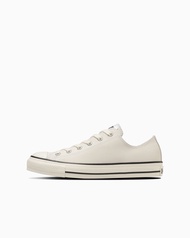 日本限定 Converse LEATHER ALL STAR Ⓡ OX 低筒 皮革 白色/ 22.5 cm