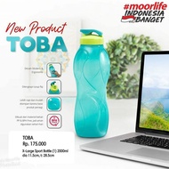 TOBA moorlife Drinking Bottle with Flip Cap, 2ltr