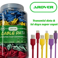 ️CB-888 5A ️ AROVER JAR DATA CABLE CONTENTS 40️ SUPER FASTCHARGING & TRANSMISSION DATA MICRO/ TYPEC/