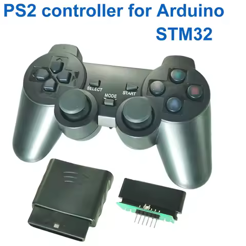Arduino 2.4G Wireless PS2 Controller Gamepad Joystick with Receiver Dual Shock Motor STM32 Robot Arm