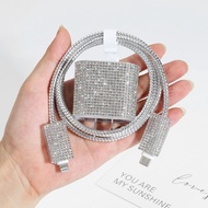 Luxury diamond-set 18w/20w Charger Protector Set Charger Case Cable Protector Compatible for iPhone1