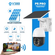 V380 P5 Pro 4G Solar Power 3MP Wireless Outdoor Waterproof PTZ CCTV Camera Simcard As Connection