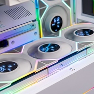Jungle Leopard Interstellar Building Blocks v4 Algebra Digital Display ARGB Chassis Cooling Fan 1202