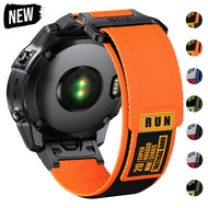 22mm 26mm Compatible for Garmin Nylon Loop Strap 5 Plus 6Pro 7Pro Easy Fit Wristband Watch Band Feni