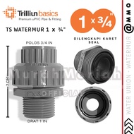 WATERMUR TS 1 x 3/ 4 INCH TRILLION WATERMOOR SOCKET 1" x 0.75" DIM WATERMUR uPVC PIPE FITTINGPOLOS U