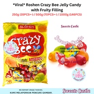 Halal *Viral* Roshen Crazy Bee Jelly Candy with Fruity Filling 250g (35PCS+-) / 500g (70PCS+-) / 100