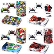 MAXZONE PS5 host film PS5 cartoon personality color film ps5 sticker skin sticke rapply to Ps5 disk 