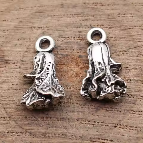 40pcs 17x9.6mm(0.67x0.38inch) Antique Silver Color 3D Cabbage Charms Pendants DIY Jewelry Making Acc