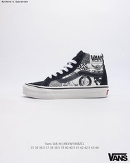 แวนส์ Vans Classic Series SK8 Hi High Top Canvas Sneakers Genuine Outdoor Shoes รองเท้าผ้าใบ ได้ทั้ง