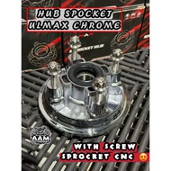 🇲🇾 ULMAX HUB SPOCKET CHROME Y15 LC4S 125Z LC5S LCV8 Chrome Hub Sprocket Spoket LC135 4S LC 5S LAGEND