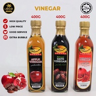 Cuka Epal, Kurma, Delima /Apple Vinegar/ Dates Vinegar / Pomegranate Vinegar / ( 400ml )