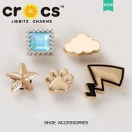 Jibbitz cross charms หัวเข็มขัดโลหะ รูปกรงเล็บแมว เมฆ เครื่องประดับสำหรับ DIY รองเท้า