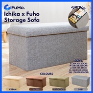 🇸🇬READY STOCK🇸🇬 FuHo Ichika Foldable Storage Sofa | Storage Chair | Storage Stool | Sofa | Leather Stool (HL0104)