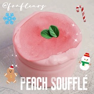 Fonfleurs Slimes 🇸🇬 BIG TUB Peach Soufflé 225ml Glitter Glossy Clear Kids Children Toys Gifts Set Kit Fruits Dessert Mud