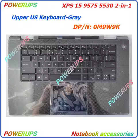 Laptop/Notebook US Backlight Keyboard & Upper/Palmrest Case/Cover/Shell For Dell XPS 15 9575 5530 2-