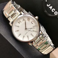 MARC BY MARC JACOBS 白色面錶盤 銀色不鏽鋼錶帶 石英 女士手錶 MJ3568