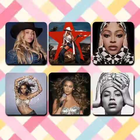 B-Beyonce COWBOY CARTER Cute Cartoon Anime Refrigerator Magnets Soft Magnetic Heat Transfer Refriger