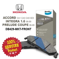 Original Bendix [DB429MKT] Front Brake Pad - Honda Accord CA1 CA2 CA3 Inspire CA1 CA2 CA3 Integra DA