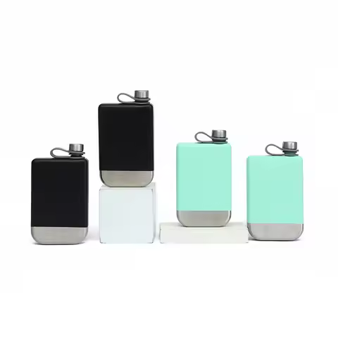 8oz portable Stainless Steel muticolor Hip Flask Pocket Hip Flask gift package Alcohol Whiskey Hip F