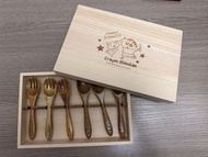 蠟筆小新木製餐具