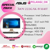 Asus Aio V222Gak Ba141T| N-4025/4Gb/1 Tb/21,5'/Intel Hd/Win 11 (Hitam)
