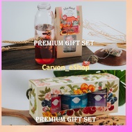 Premium Flower and Fruit Tea Gift Set - Roast To Perfection Healthy Synergy Drink Chamomile Roselle 