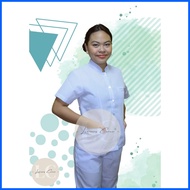 ☑ ◇ ◵ New OLFU (Fatima) BS Nursing Female Uniform CHINESE COLLAR high quality fabric  - No Logo