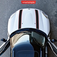 SMARTSIMPLE Car Engine Hood Bonnet Decor Sticker Stripes Decals For Mini Cooper S JCW R55 R56 R60 R6