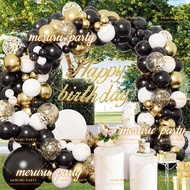 30 40 50 60 70 80th Birthday Balloon Garland Arch Kit Gold Number Adults Anniversary Party Supplies