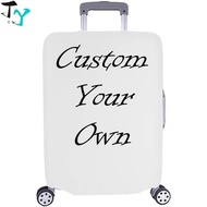 Custom Print Luggage Cover, Personalized Suitcase Luggage Cover, Funny Customized Photo Face Luggage Cover