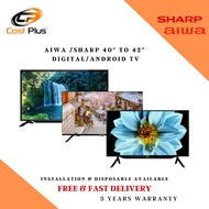 AIWA 40 - 42 INCH DIGITAL / ANDROID TV - 3 YEARS LOCAL WARRANTY + FREE DELIVERY