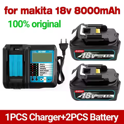 Rechargeable battery BL1860B 18V 6000mAh battery, replacing Makita 18VBL1860 BL1840 BL1850 cordless 