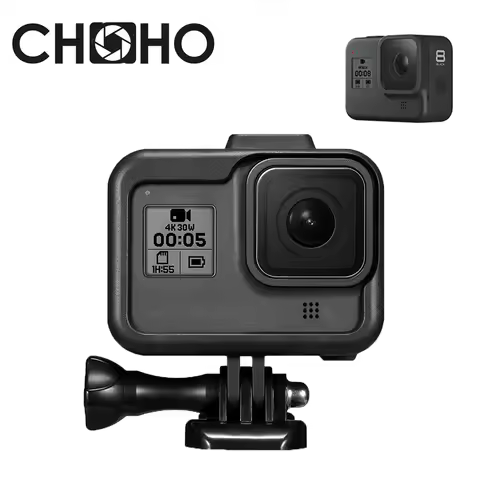 Protective Frame Case Standard Shell Protector Housing + Lone Screw Base Mount For Gopro Hero 8 Blac