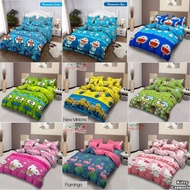 LADY ROSE - BEDCOVER SET RUMBAI MOTIF KARAKTER 180X200 Berkualitas