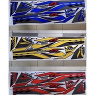 Honda Wave Alpha 110 CX New V3 ( 4 ) Body Cover Set Stripe Sticker MODEL 2023 sticker body stripe co