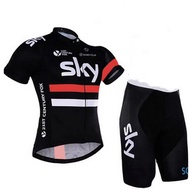 Sky Desgin Cycling jersey set bicycle jersey bike jersey men Bib Shorts Gel Padding Short Bike Wear