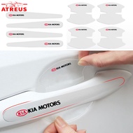 8Pcs KIA Car Door Handle Invisible Anti Scratch Protector Films Transparent Dustproof Protector Stic